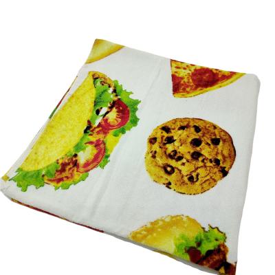 China Good Quality 100% Viable Cotton Terry Printed Beach Towel with Different Designs for sale