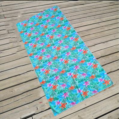 China China Viable Supplier Hot Sale Custom Printed Suede Microfiber Beach Towel for sale