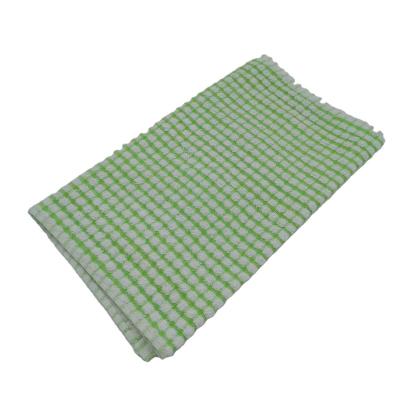 China Personalized White and Green 100%Cotton QUICK DRY Plaid Towel by Terry Design Cheap Kitchen Tea for sale