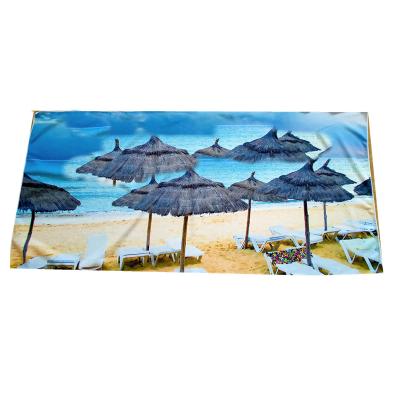 China Microfiber Towel Sustainable High Quality Digital Printed Large Size Cheap Beach Towel for sale