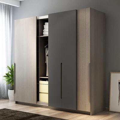 China Expandable Nordic Style Wardrobe Modern Designs Bedroom Furniture Wooden Home Wardrobe Cabinet for sale