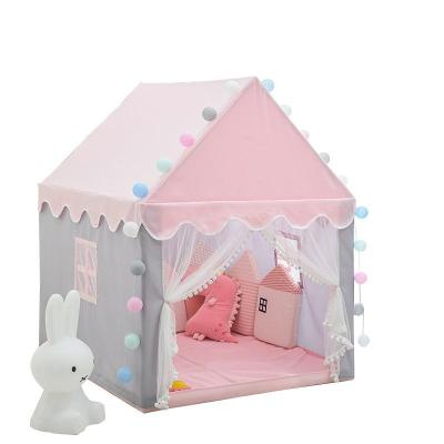 China Softly Comfortable Keep Good Ventilation Insect Repellent Kids Play Tent Kids Room Decor Princess Castle Play House Toy Tents Girls Crib Canopy Tent Pink for sale