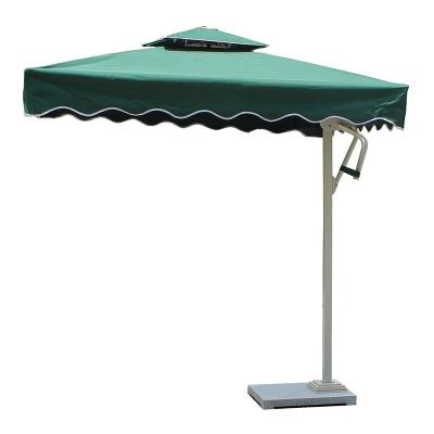 China Marble patio above modern outdoor umbrella beach umbrella duty safety garden umbrella double life factory direct supply for sale