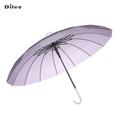 China Manufacturer Casual High Quality Custom Telescopic Plastic Cover Promotional Automatic Straight Chinese Umbrella for sale