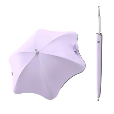 China Blunt Round Corner Casual Kids Safety Umbrella With Auto Open Button for sale