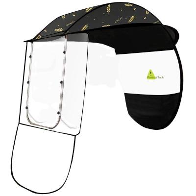 China Automatic Open Outdoor Windproof Sunshade Easy Remove Strong Durable Electric Bike Scooter Motorcycle Bicycle Promotional Umbrella for sale