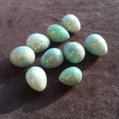 China Wholesale Bulk High Quality China Quartz Egg Amazonite Polished Stone Eggs Beautiful For Crystals Healing for sale