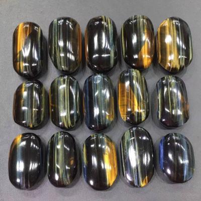 China High Quality Polished Natural China Palm Stone Crystal Stone Blue Tiger Eye For Healing for sale