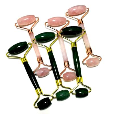 China China Wholesale Agate Quartz Facial Crystal Aventurine Roller for Anti Aging Skin Care for sale