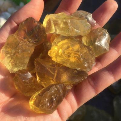 China Wholesale high quality natural raw citrine gravel rough citrine tumbled stone from china for sale