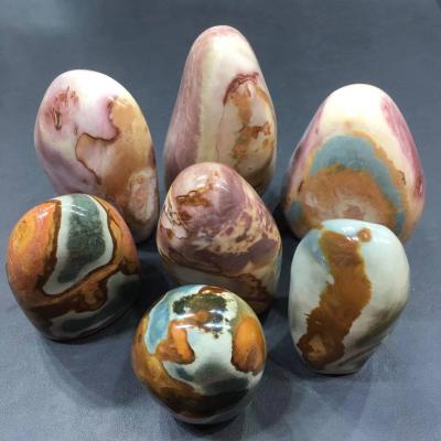 China China Wholesale Natural Decoration Crystal Stone Gemstone Carving Polishing Crystal Ocean Jasper Flame For for sale