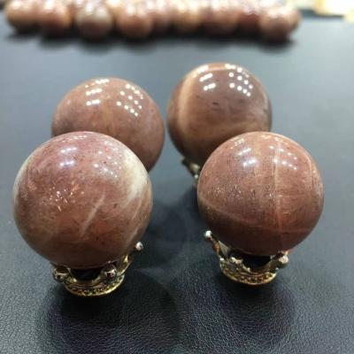 China Wholesale Natural China Mini Sunstone Gemstone Sphere Crystal Sunstone Ball Spheres For Decoration for sale