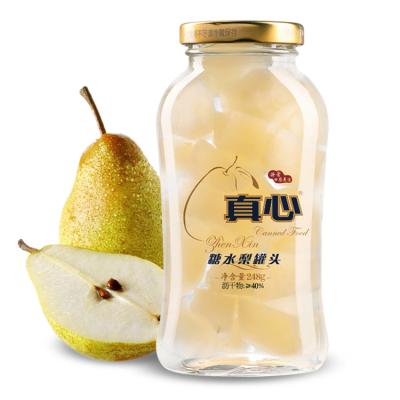 China Canned pear fruit halves in cans 425g for sale