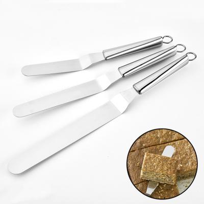 China Professional 3pcs Viable Set Stainless Steel Scraper Cake Smoother Baking Scrapers Baking Tool Kit for Home Kitchen for sale