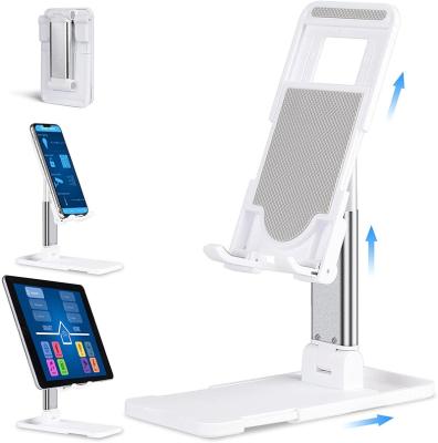 China Angle Adjustable Anti-skid Waist Design Mobile Phone Stand Foldable Stand For Desk Compatible With iPad Kindle iPhone for sale