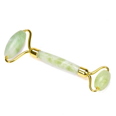 China Anti Aging Silver Bracket 100% Natural Rose Quartz Facial Jade Roller From Amazon Face Roller for sale