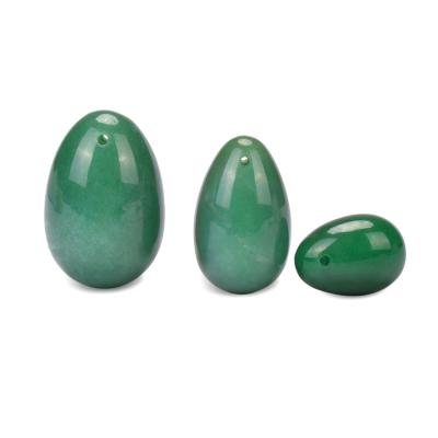 China Green from Vaginal Kegel Exercise Wholesale Customized Aventurine Crystal Yoni Eggs for Vaginal Kegel Exercise for sale