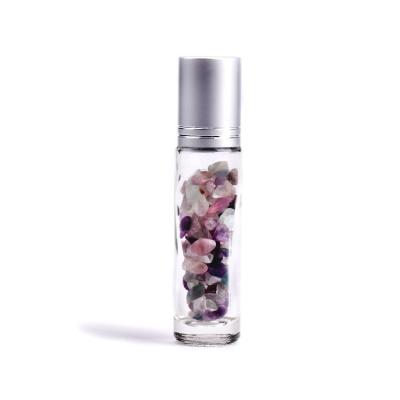 China 10ml Clear Clear Essential Oil Gemstone Glass Bottle Recyclable for sale