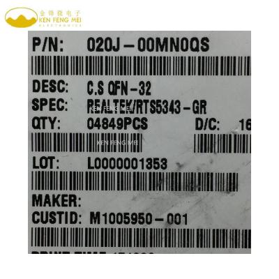 China RTS5343-GR QFN IC Tray RTS5343-GR for sale