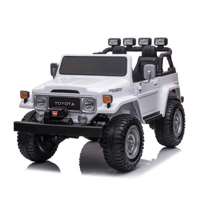 China Ride On Toy Newest Licensed Toyota FJ40 With Parental 2 Seater Remote Control Ride On Car 24v for sale