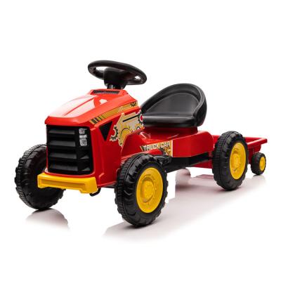 China Foot Pedal Controlled Ride Type Kids Electric Car , Plastic Material And Battery Car PP Plastic Electric Tractor for sale