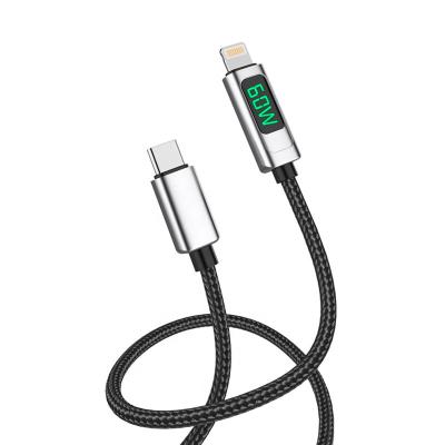 China Digital Camera LED Display Type-C to Type-C 60/100W PD Fast Charging Data Cable for sale