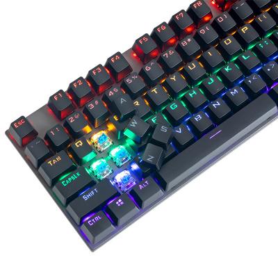 China The Bestselling 104 Keys Mechanic Keyboard RGB Gaming Colorful Cable Mechanical Keyboard Backlit Yes for sale