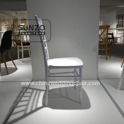 China Modern White Resin Chiavari Chairs Wedding Chiavari Chair for sale