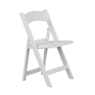 China White Plastic Folding Chair Modern Outdoor Padded American Wedding Chair for sale