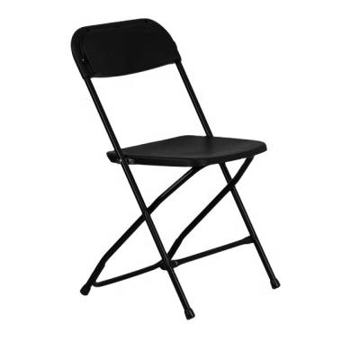 China Modern wholesale folding chair cheap plastic folding chair with metal tube for sale