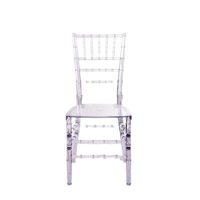 China Modern transparent disassembled resin chiavari chair for sale