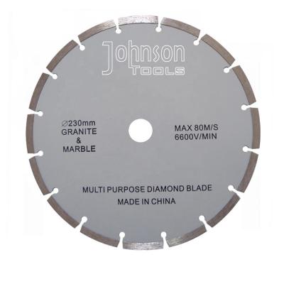 China Cutting Concrete 230mm Sintered Segmented Circular Saw Blade For General Purpose Cutting for sale