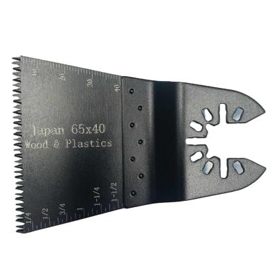 China HCS 65x40mm Japan Multi Teeth Tools Oscillating Blade Quick Release Saw Blades For Wood Plastic for sale