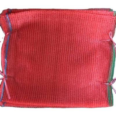 China Yellow Red Agriculture Raschel Net Mesh Bags Vegetable Raschel Net Bag For Fruits And Vegetables for sale