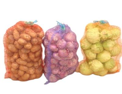 China Other hot sale PE gauze net bag 42*60 mesh raschel onion mesh vegetable bag for potatoes for sale