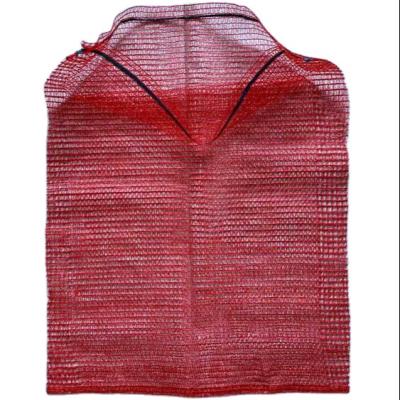 China Agriculture Firewood Bags Gauze Mesh Bags Onion Woven Mesh Bags With Drawstring And Factory Price for sale