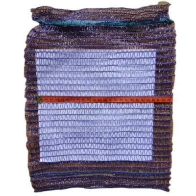 China Other Vegetable Outlet Packing PE Red Violet Handle 25x39cm Raschel Mesh Bag With Factory Price for sale