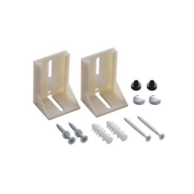 China PP+Iron+ABS PP+Iron+ABS Toilet Mounting Bolt Kit , L Shape Toilet Floor Mounting Bracket With Bolt Kits for sale