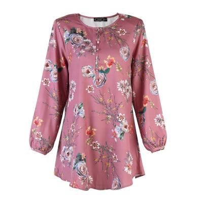 China Best Selling Women's Clothing O-Neck Shirt Women's Anti-Shrink Printed Long Sleeve For Women Shirt for sale