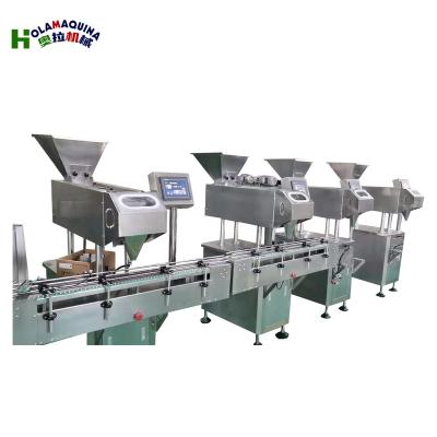 China Food Bottle Production Line Fully Automatic Sealing Machine Aluminum Foil Sorter Bottle Labeling Machine for sale