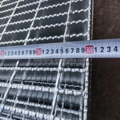 China Singapore Industrial Ms 25x3 25x5 30x3 30x5 32x5 Serrated Welded Mesh Steel Steel Grating Bar Hot Dipped Galvanized Steel I Grating Weight for sale