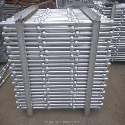 China Industrial Type S Galvanized Angled Steel Pipe Stair Handrail Handrail for sale