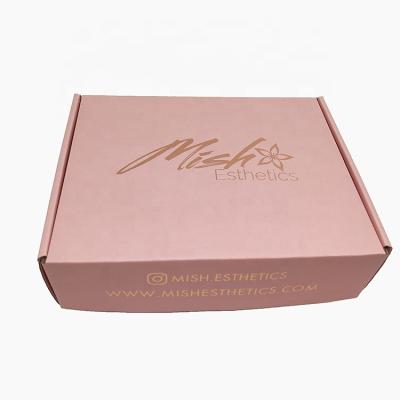 China Low Moq Materials Recycled Logo Rose Shipping Boxes Custom Press On Nail Packaging Cosmetics Gift Box Paper Gift Box for sale