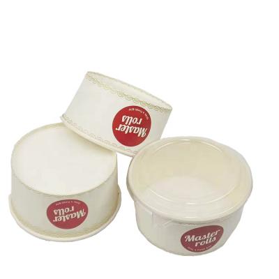 China Custom Eco Friendly Recyclable Logo Food Packaging Ice Cream Box Snack Boxes Recycled White Takeout Box for sale