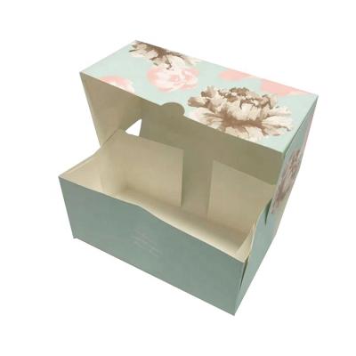 China Luxury Custom Printed Recyclable Mooncake Box Baby Gift Set Box Food Grade Art Paper Moon Foldable Cake Box for sale