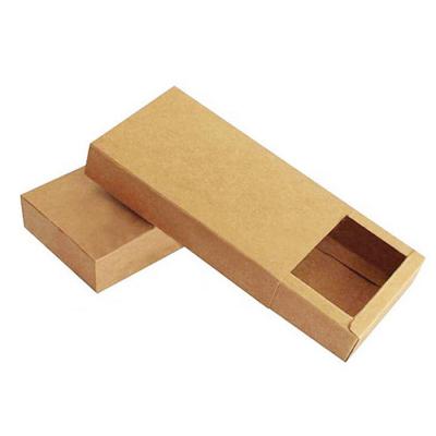 China Wholesale Custom Logo Eco Friendly Food Box Recyclable Packaging Kraft Paper Drawer Box Bakery Box for sale