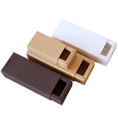 China Recyclable Wholesale Custom Printing Bakery Drawer Boxes Recycled Food Packaging Cookie Box Kraft Paper Box for sale