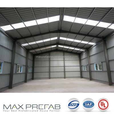 China Low Cost Prefab Workshop / Aircraft Hanger W200 Prefab Steel Structure Container Warehouse Prefab Building In Philippine for sale