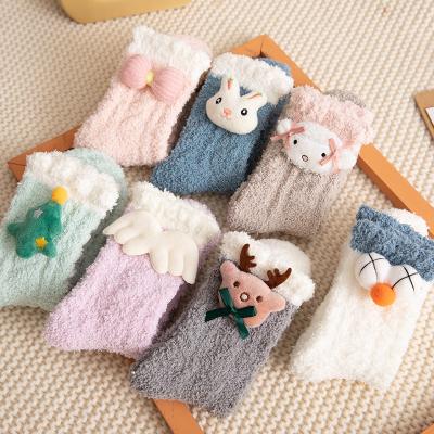 China Lovely Socks QUICK DRY Female Stepping Up Christmas Fashion Warm Socks For Girl for sale