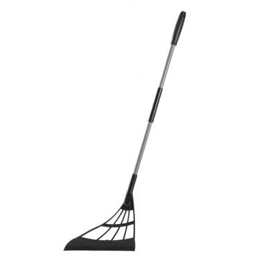 China High Performance Household Silicone Universal Home Metal Long Handle Broom for sale